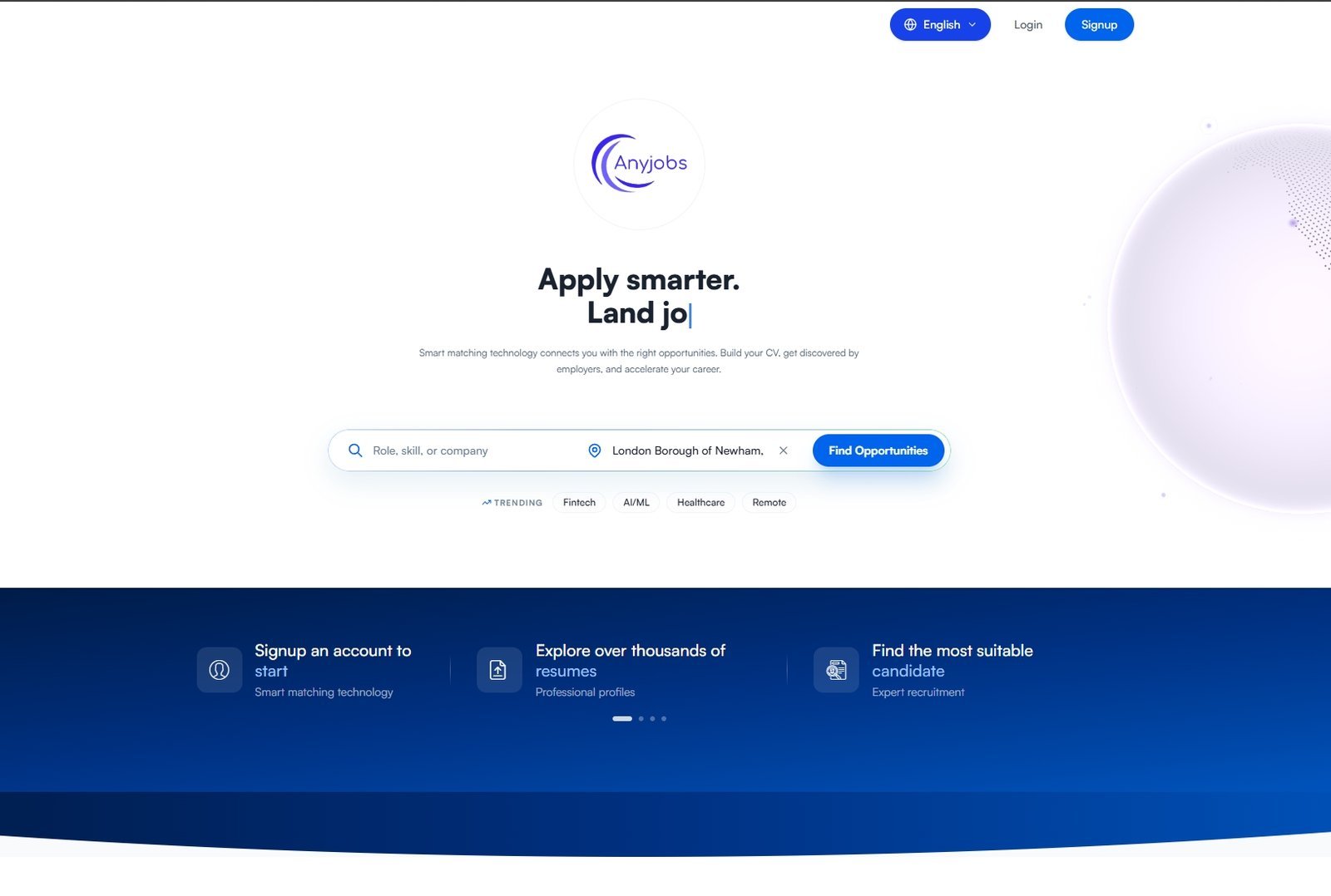 AnyJobs — UK jobsite for employers and candidates